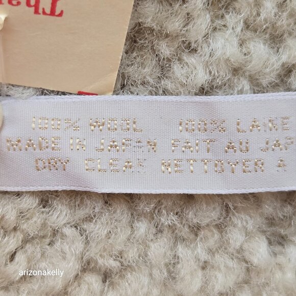 NWT Vintage Wool Parrot Rosella Scarf Perry Ellis Bird - Picture 9 of 10